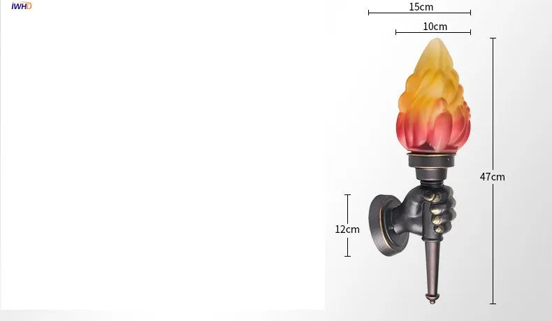 Afralia™ Vintage Wall Light Sconce LED Fixture Luminaire Lampara Pared