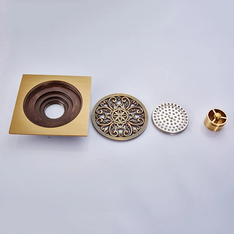 Afralia™ Square Floor Drain 15*15cm Bathroom Accessories 6125A