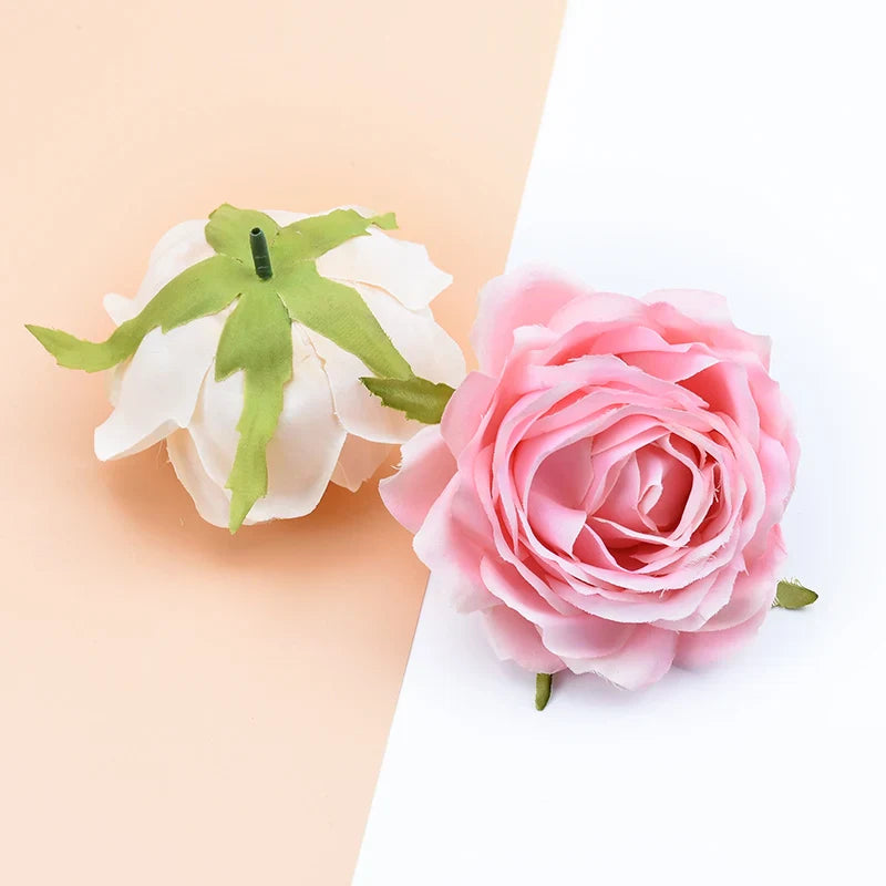 Afralia™ Rose Silk Flowers Wall Decor Artificial Flowers Home Wedding DIY Bouquet