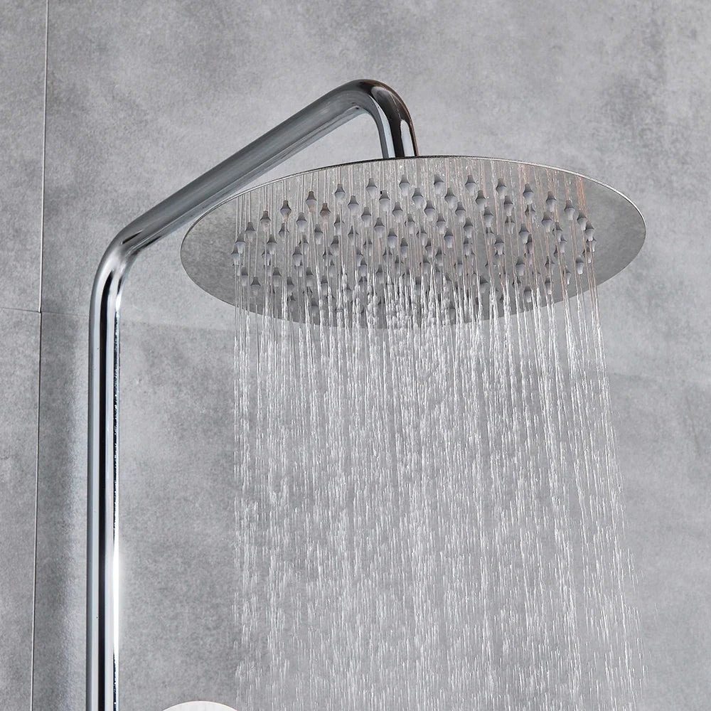 Afralia™ Thermostatic Shower Faucet Set with Rainfall Head and Mixer Valve