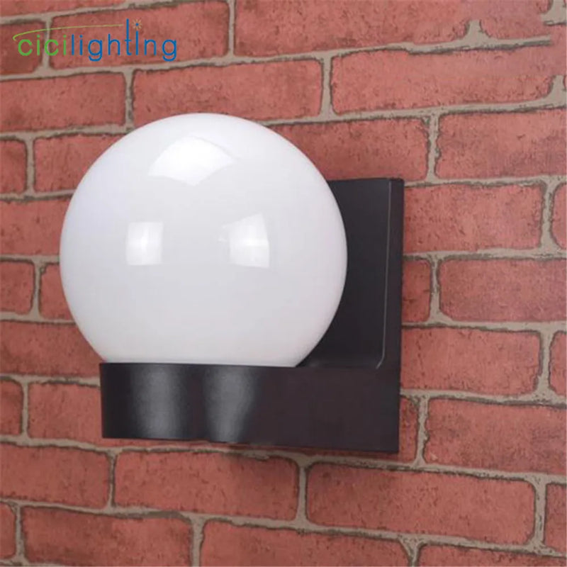 Afralia™ Black White Outdoor Porch Light, Modern Loft Design, Up Down Wall Lamp