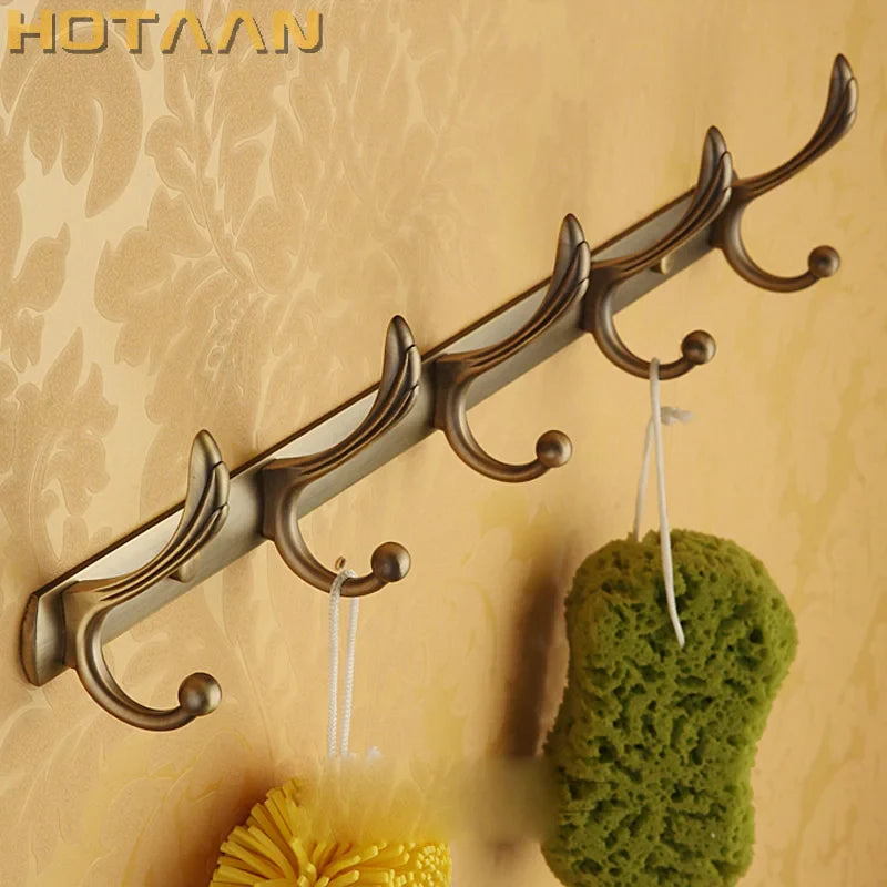 Afralia™ Antique Brass Robe Hook - Bathroom Accessories and Hardware