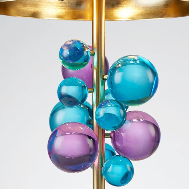 Afralia™ Crystal Marble Bubble Table Lamp. LED Desk Lamp for Bedroom and Foyer.