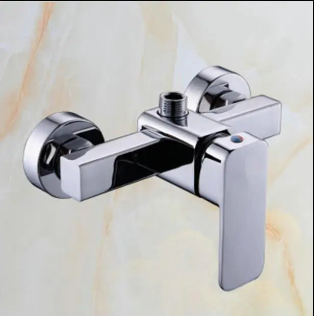Afralia™ Brass Single Handle Hot Cold Shower Mixer with Hand Shower