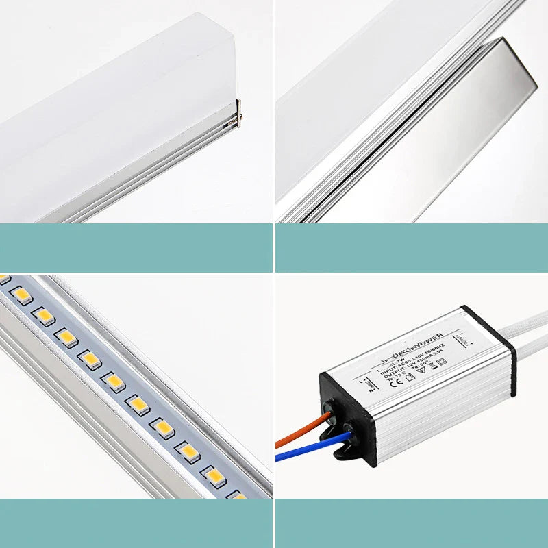 Afralia™ LED Mirror Light: 40CM-60CM AC85-265V 14W Vanity Wall Lamp, Bedroom Study Decoration