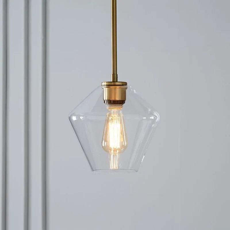 Afralia™ Modern Glass Pendant Light - LED Hanging Lamp for Kitchen, Restaurant, Living Room