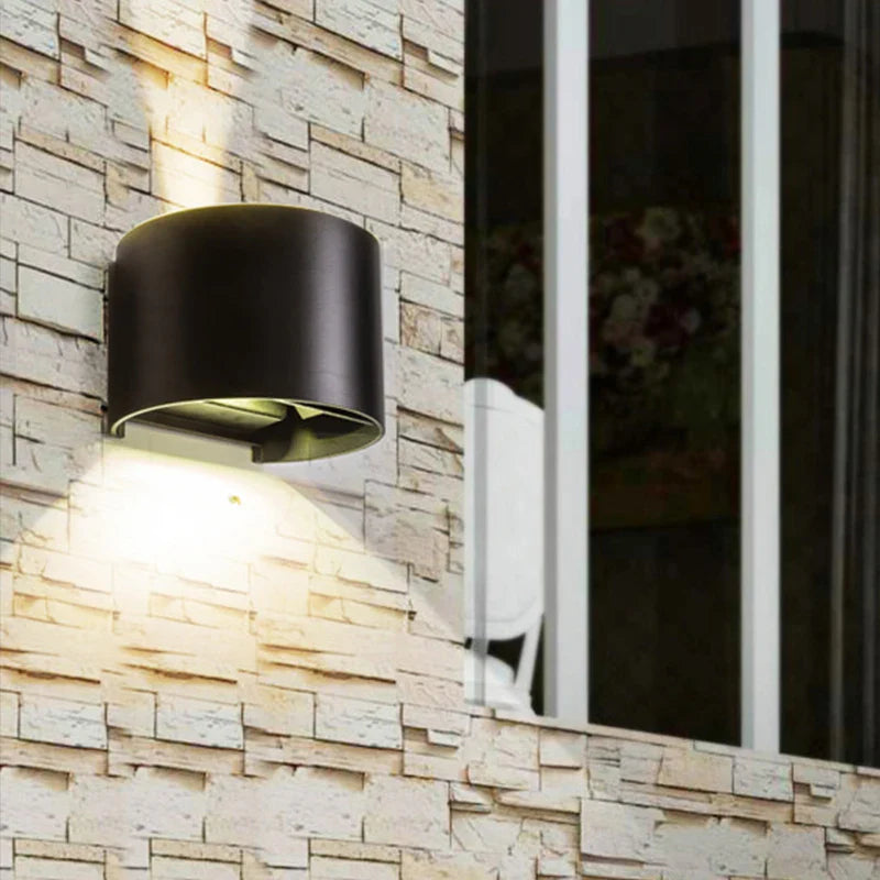 Afralia™ Modern Cube Adjustable 6W LED Wall Lamp Outdoor Waterproof Aluminum Garden Light Sconce