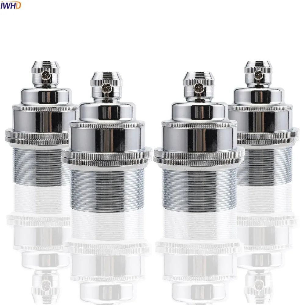 Afralia™ Aluminum E27 Lamp Base Holder Vintage Light Bulb Socket Edison 110-220V