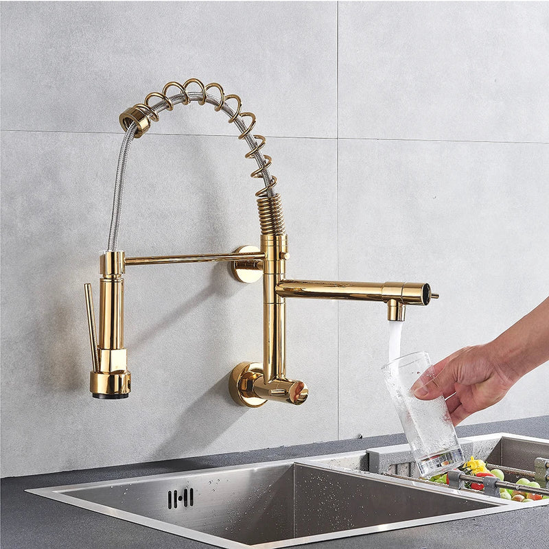 Afralia™ Swivel Dual Spout Kitchen Faucet with 360 Rotation