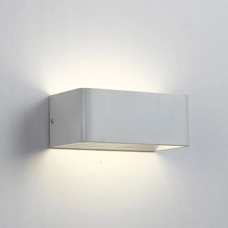 Afralia™ LED Wall Lamp 5W Simple Bedroom Aluminum Sconce Living-room Home Lighting
