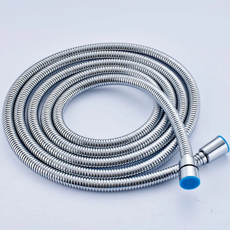 Afralia™ Stainless Steel Shower Hose 150cm, Flexible Finish Options: Chrome, Black, Nickel, Gold