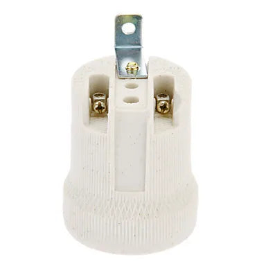 Afralia™ Ceramic E27 Socket Lamp Holder Base Bulb - Top Quality Brand