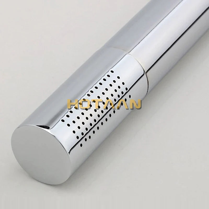 Afralia™ Brass Handheld Shower Head Chrome Finish Water Saving Hand Shower Sprayer