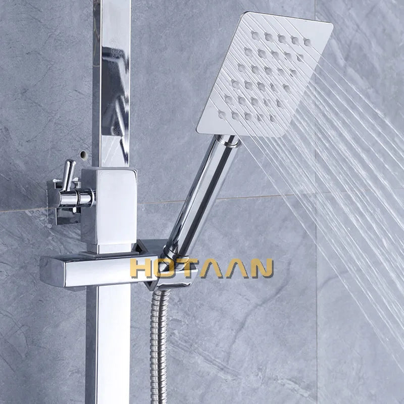 Afralia™ SATIN NICKEL BRUSHED Handheld Shower Head