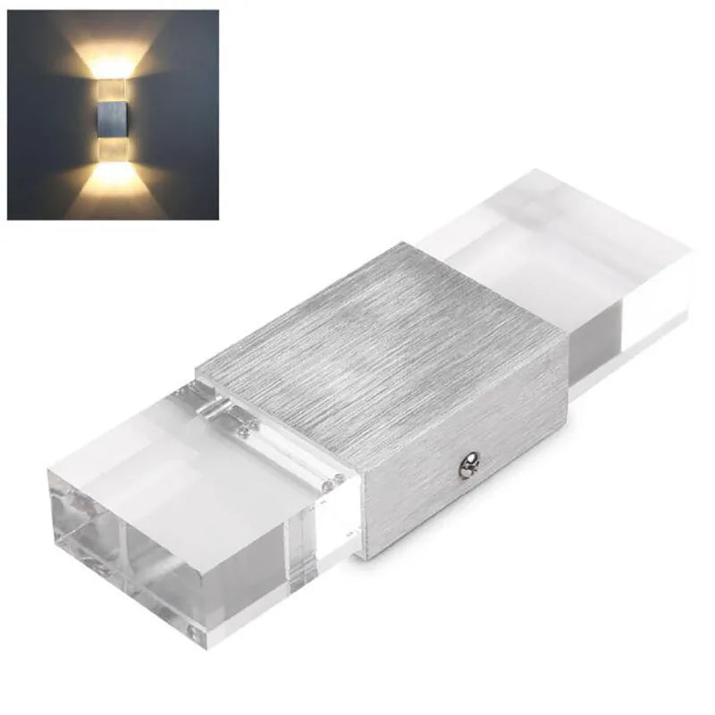 Afralia™ Crystal Shade LED Wall Light for Bathroom, Corridor, and Stairs