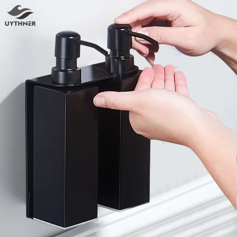 Afralia™ Stainless Steel Soap Dispenser 500ML - Matt Black Finish