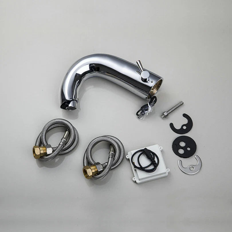 Afralia™ Touch-Free Sensor Brass Basin Faucet for Bathroom Sink
