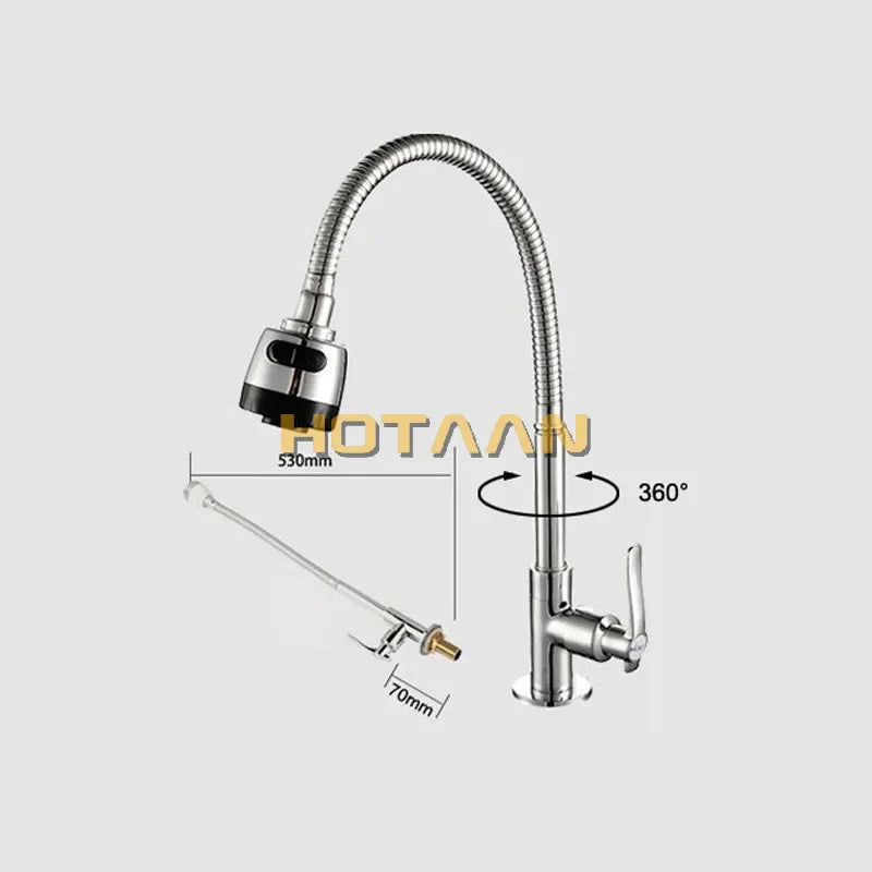 Afralia™ Swivel Single Lever Kitchen Faucet for Farm Sink & Basin Mixer