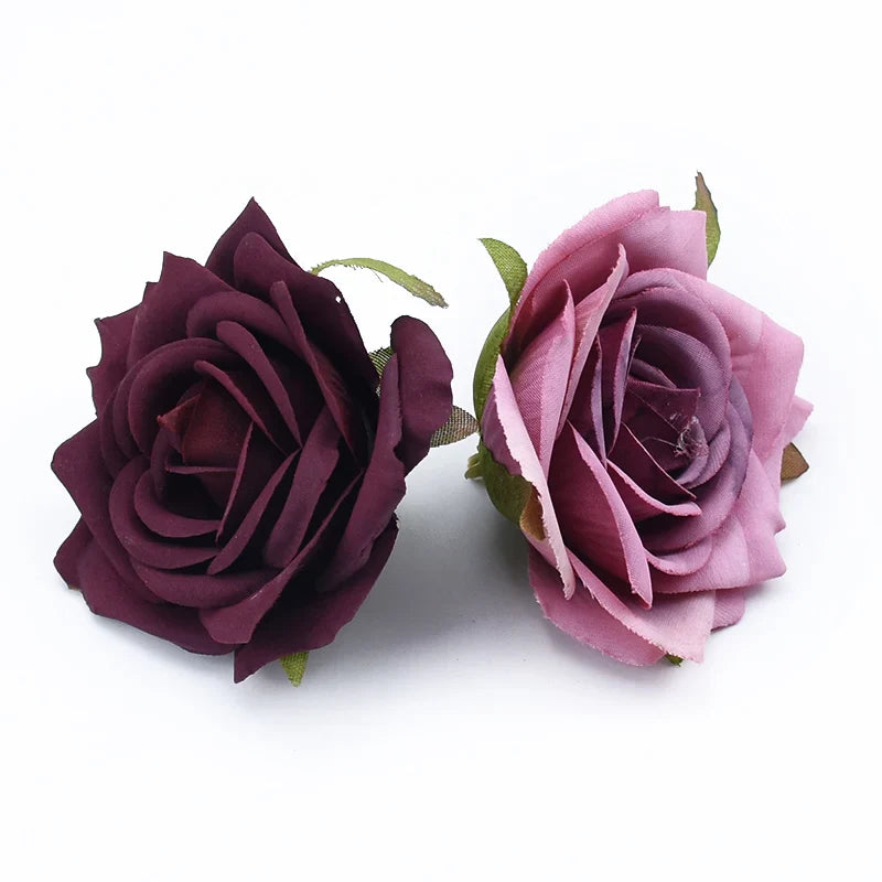 Afralia™ Silk Roses Head: Wedding Home Decor DIY Gifts Artificial Flowers