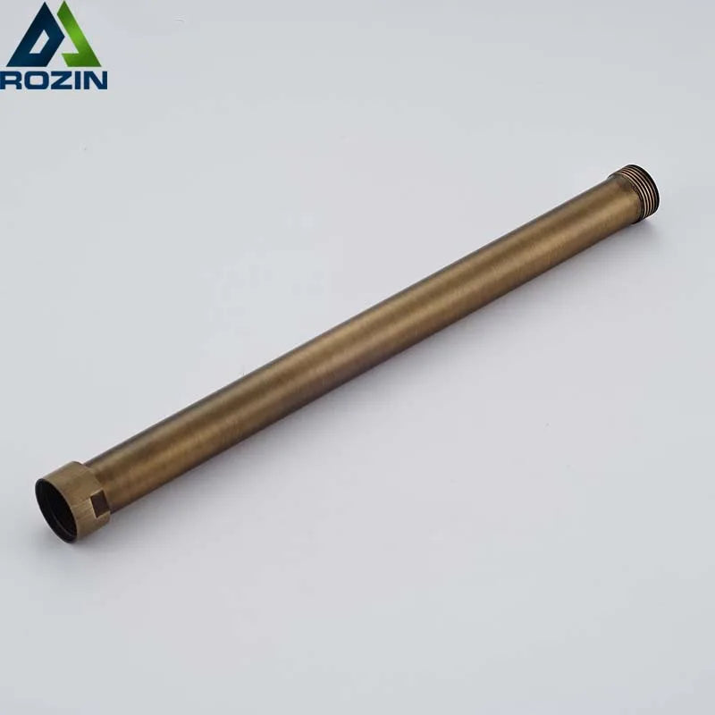 Afralia™ Antique Brass Shower Faucet Extension Tube 30cm