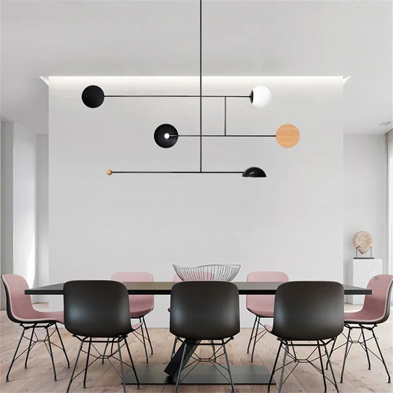 Afralia™ Geometric Lines Pendant Lights: Nordic Modern Design for Stylish Living Spaces