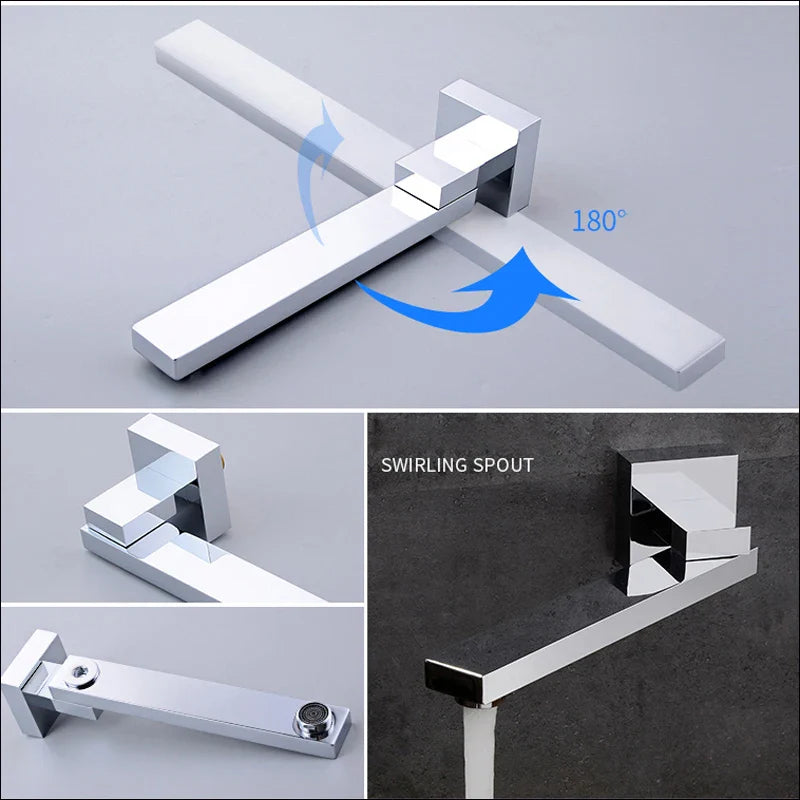 Afralia™ 16" Big Rainfall Shower Faucet with Digital Display and Single Lever Temperature Control