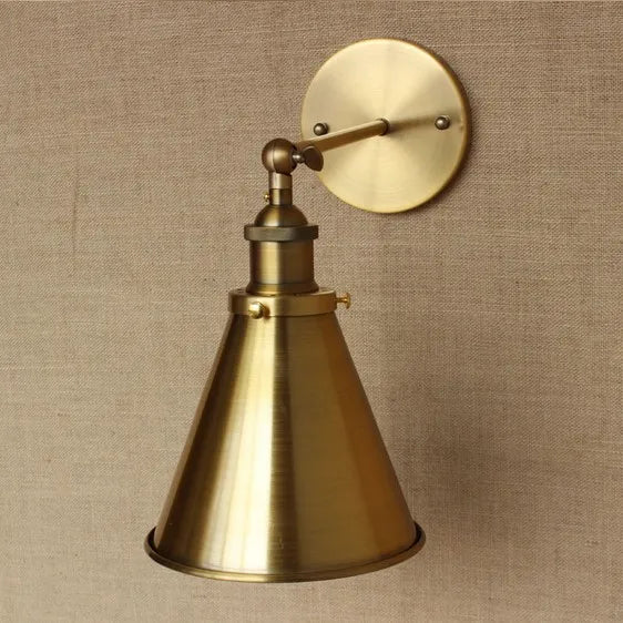 Afralia™ Industrial Vintage Brass Loft Wall Sconce Retro Edison Light Fixture