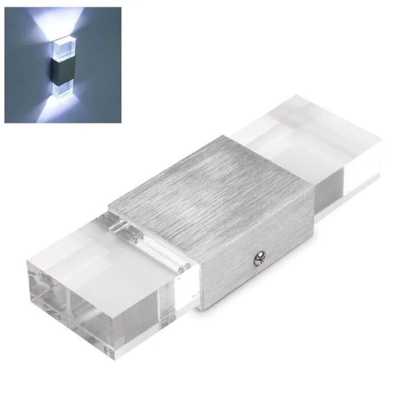 Afralia™ Crystal Shade LED Wall Light for Bathroom, Corridor, and Stairs