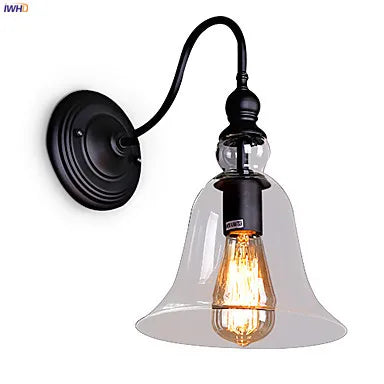 Afralia™ Glass Loft Antique Vintage Wall Lamp Industrial Wall Lights Fixtures