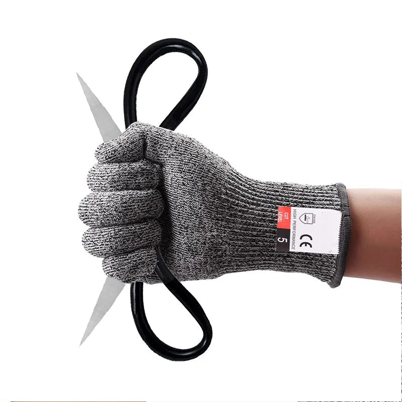 Afralia™ Cut-Proof Stainless Steel Mesh Safety Gloves for Kitchen Butchery & Work