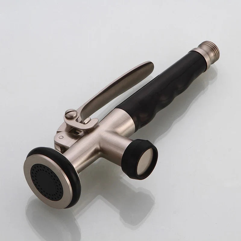 Afralia™ Brass Kitchen Sprayer Head with Lock in Chrome/Brushed Nickel Finish