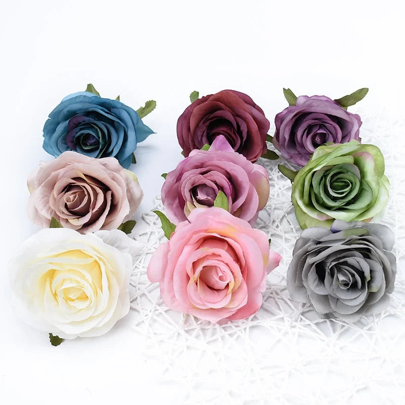 Afralia™ Retro Artificial Plant Arch Wreath Wedding Decor Silk Roses Bouquet