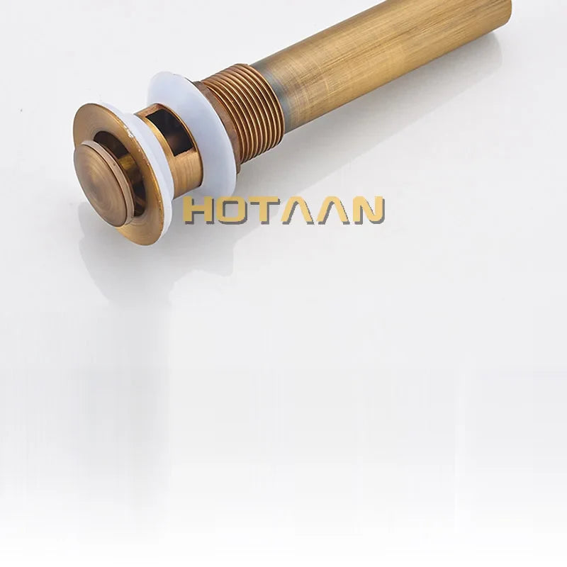 Afralia™ Brass Pop Up Sink Drain - Antique Bathroom Brass Pop-up Drain