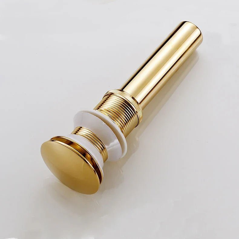 Afralia™ Brass Bathroom Sink Pop Up Drain for Lavatory Basin - HJ-0618F