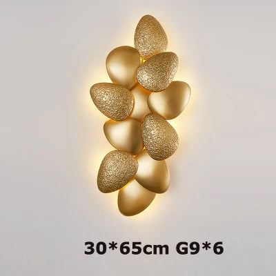 Afralia™ Golden Stainless Steel LED Wall Sconce for Bedroom & Corridor
