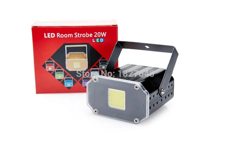 Afralia™ 20W Compact RGB White DJ Strobe Light for Party Disco Bar