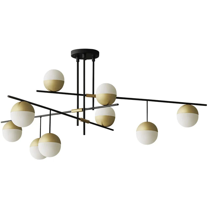 Afralia™ Glass Ball Pendant Lights for Modern Luxury Living Room and Restaurant