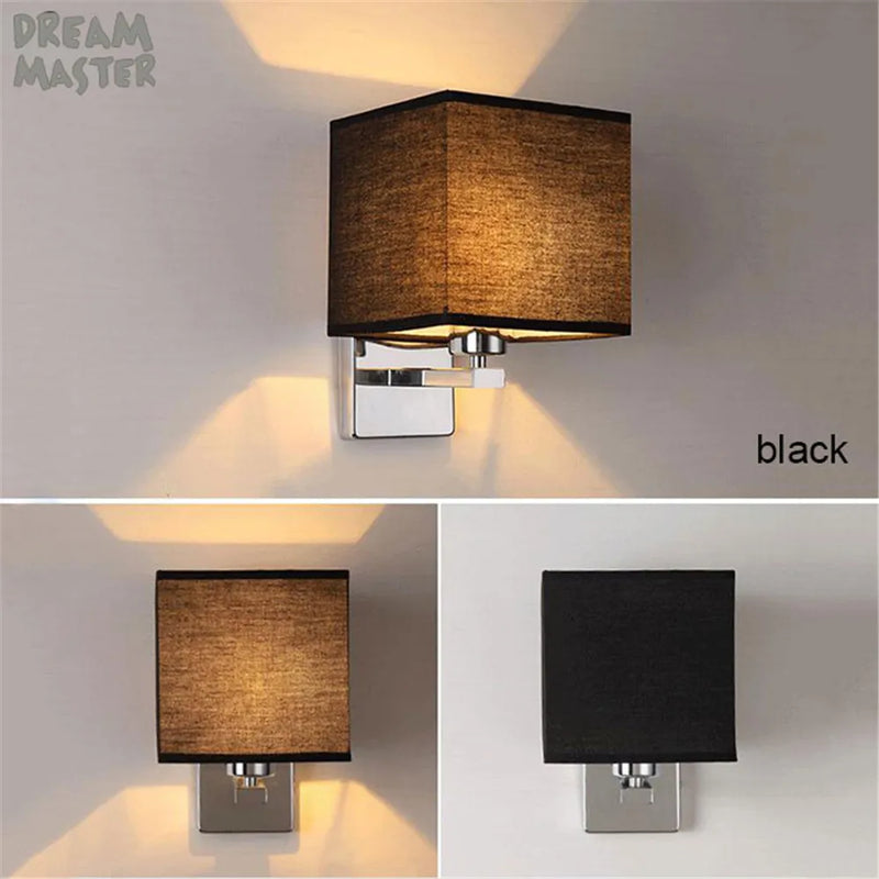 Afralia™ Modern Nordic Style E27 Wall Lamp Stainless Steel Bedroom Study Living Room Decor