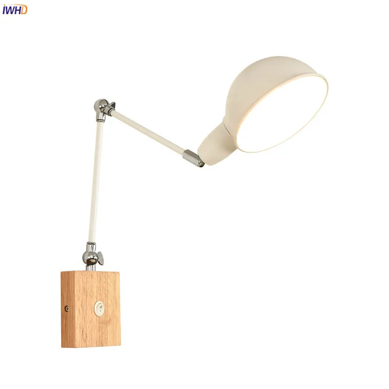 Afralia™ Nordic LED Swing Arm Wall Lamp Modern Design for Living Room and Bathroom