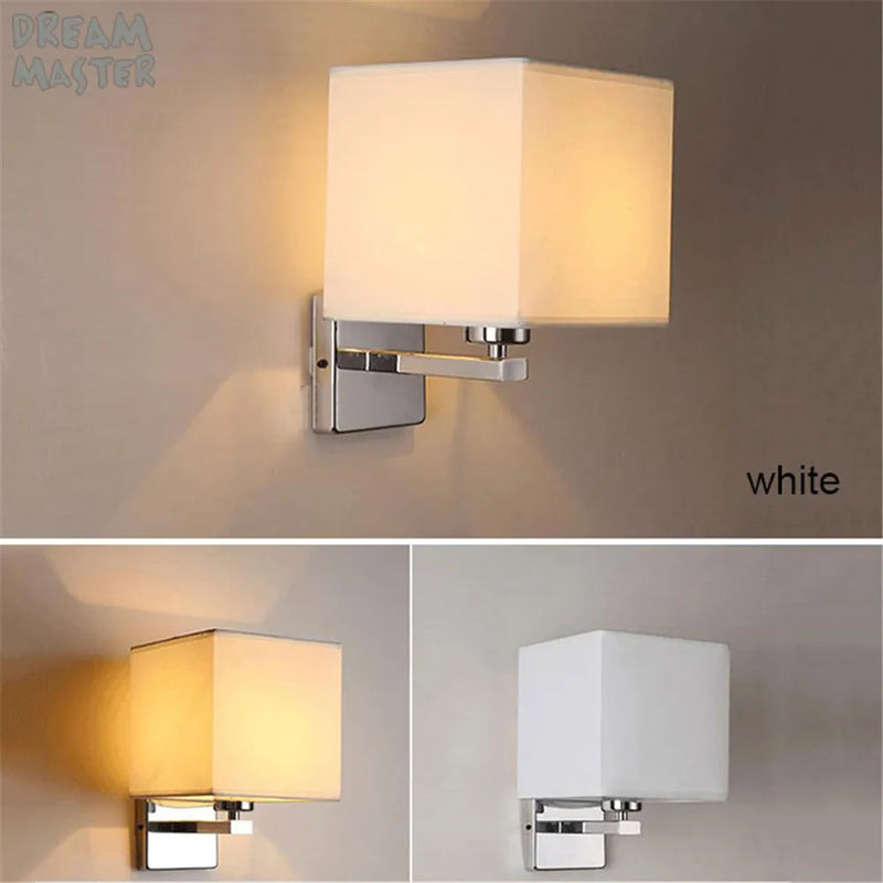 Afralia™ Modern Nordic Style E27 Wall Lamp Stainless Steel Bedroom Study Living Room Decor