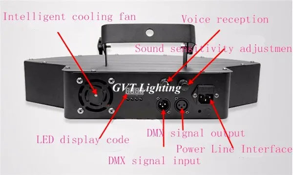 Afralia™ Eight Eyes LED Scanner Beam Light - RGBW Laser Club Disco DJ Light