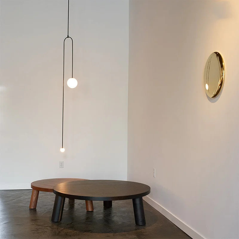Afralia™ Geometric Pendant Light: Nordic Minimalist Bedroom & Living Room Hanging Lamp