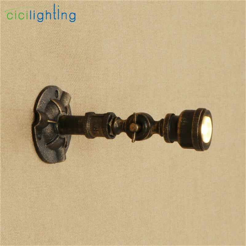 Afralia™ Water Pipe Decor LED Wall Light 5W 10W Warm White for Kitchen Bedroom Stairs