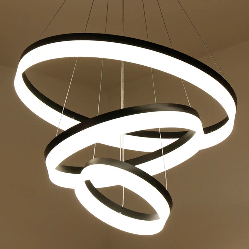 Afralia™ LED Ring Pendant Light Fixture for Living Room Dining Room Lighting