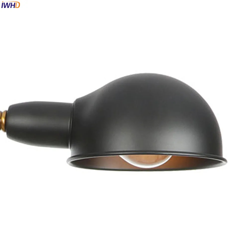 Afralia™ Retro LED Swing Arm Wall Lamp Sconce for Bathroom Living Room