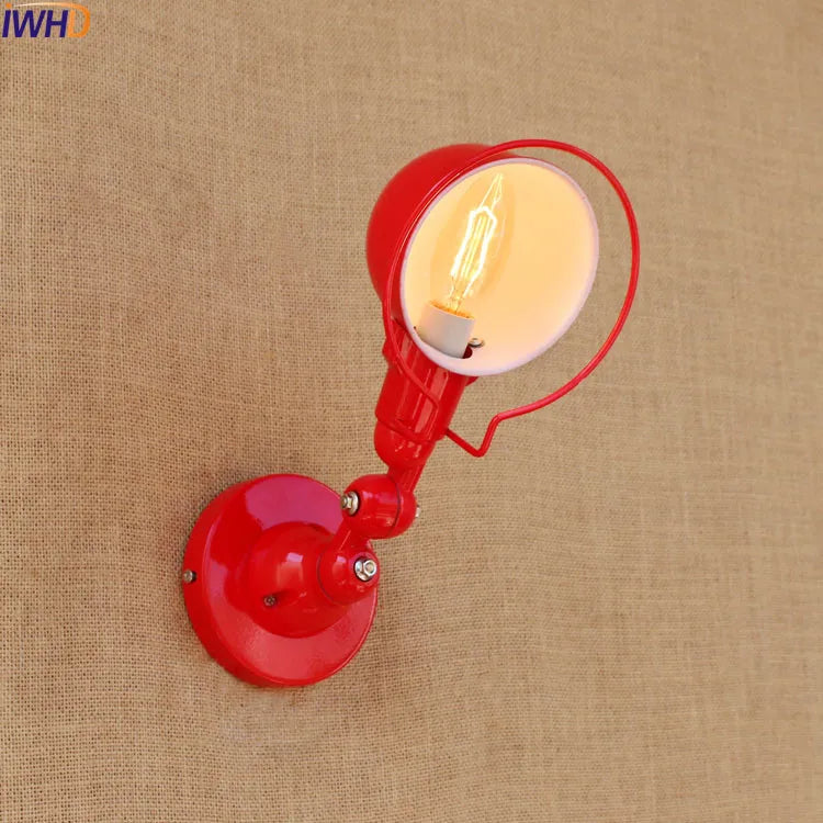 Afralia™ Modern LED Wall Light Rotate Arm Bedroom Sconce Indoor Lighting