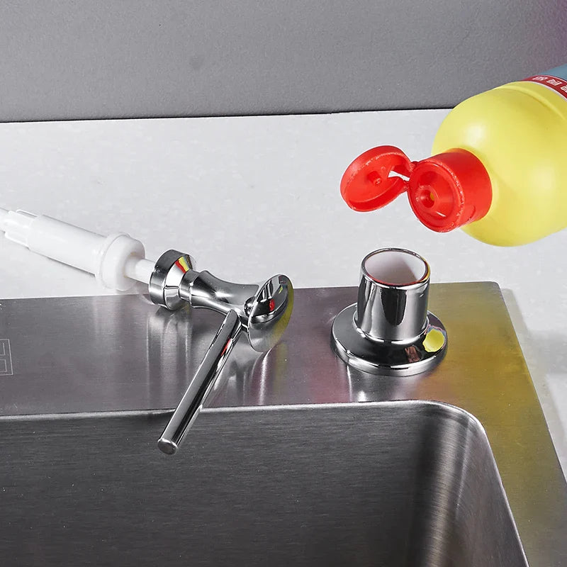 Afralia™ 400ML Plastic Liquid Soap Dispenser Spray for Kitchen and Bathroom