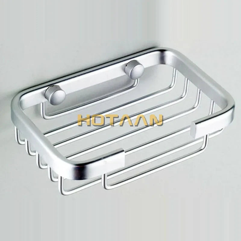 Afralia™ Space Aluminum Bathroom Soap Dish Soap Basket YT-7001