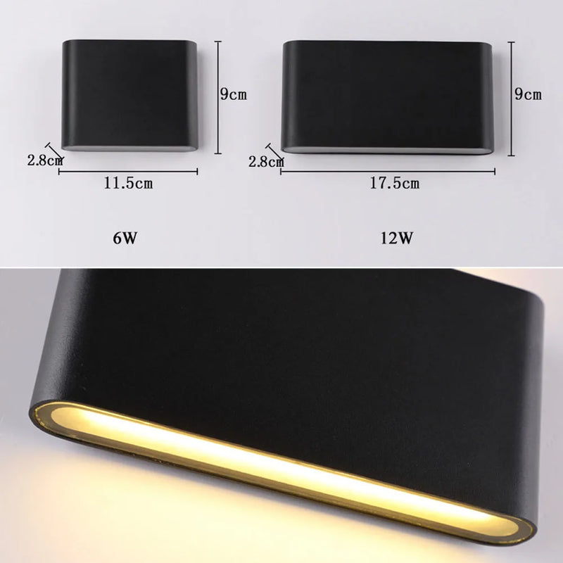 Afralia™ LED Outdoor Wall Lamps IP65 Waterproof Stair Light Indoor Corridor Lighting