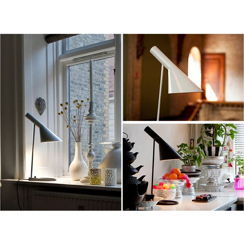 Afralia™ Nordic Metal Loft Table Lamp for Bedroom & Living Room, LED Desk Light E27 Bulb